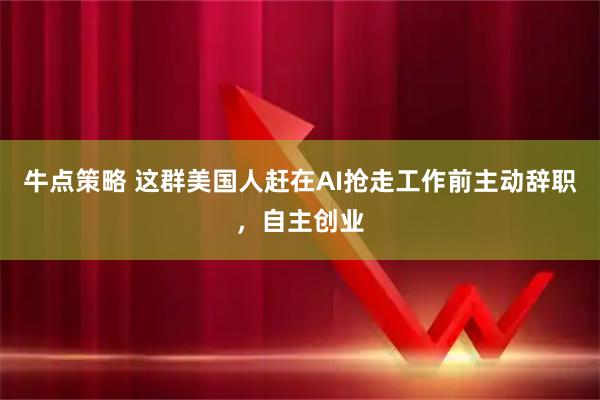 牛点策略 这群美国人赶在AI抢走工作前主动辞职，自主创业